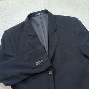 Calvin Klein Classic Black junior 16 Regular Blazer 3 Buttons  Notched Collar